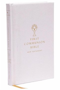 Nabre, New American Bible, Revised Edition, Catholic Bible, First Communion Bible: New Testament, Hardcover, White - Catholic Bible Press