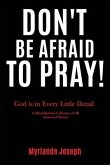 Don't Be Afraid To Pray: God is in Every Little Detail