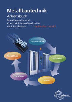 Arbeitsbuch Metallbautechnik Fachstufen 2 und 3 - Glass, Bernd;Lämmlin, Gerhard;Lohrmann, Michael