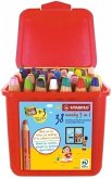 Buntstift, Wasserfarbe & Wachsmalkreide - STABILO woody 3 in 1 - 38er Pack mit Spitzer und Pinsel - mit 38 verschiedenen