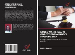 Cover STOSOWANIE NAUKI ODPOWIEDZIALNO¿CI DOWODZENIA