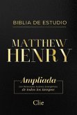 Rvr, Biblia de Estudio Matthew Henry, Leathersoft, Negro, Con Índice, Interior a DOS Colores