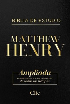 Rvr, Biblia de Estudio Matthew Henry, Leathersoft, Negro, Con Índice, Interior a DOS Colores - Henry, Matthew