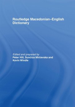 The Routledge Macedonian-English Dictionary (eBook, PDF)