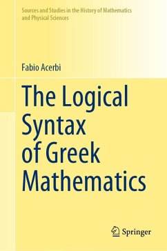 Cover The Logical Syntax of Greek Mathematics (eBook, PDF)