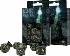 Pegasus QWORUN19 - Q-Workshop, Runic Dice Set, Black & Glow-in-the-Dark RPG, 7 Stück