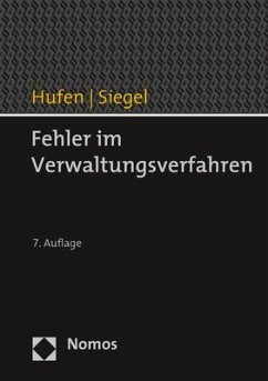 Fehler im Verwaltungsverfahren - Hufen, Friedhelm;Siegel, Thorsten