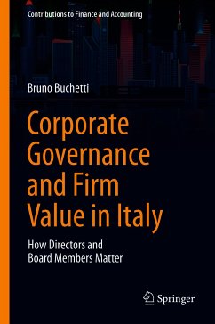 Corporate Governance and Firm Value in Italy (eBook, PDF) - Buchetti, Bruno