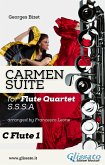 "Carmen" Suite for Flute Quartet (C Flute 1) (eBook, ePUB)