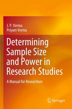 Determining Sample Size and Power in Research Studies - Verma, J. P.;Verma, Priyam