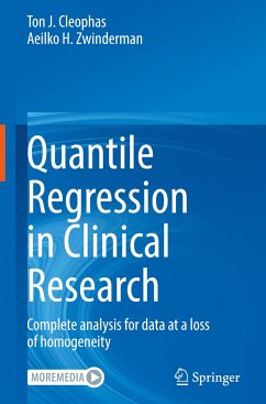 Quantile Regression in Clinical Research - Cleophas, Ton J.;Zwinderman, Aeilko H.