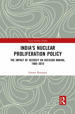 India's Nuclear Proliferation Policy - Kampani, Gaurav