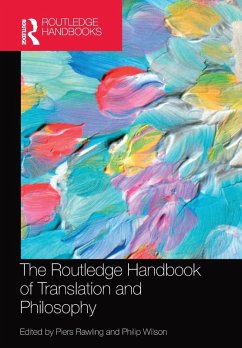 Cover The Routledge Handbook of Translation and Philosophy