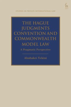 Cover The Hague Judgments Convention and Commonwealth Model Law (eBook, PDF)