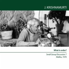 What is order? (MP3-Download) - Krishnamurti, Jiddu