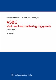 VSBG - Verbraucherstreitbeilegungsgesetz (eBook, PDF) - Althammer, Christoph; Meller-Hannich, Caroline