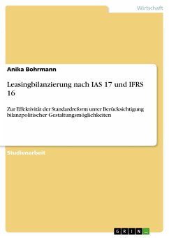 Leasingbilanzierung nach IAS 17 und IFRS 16 (eBook, PDF) - Bohrmann, Anika
