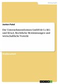 Die Unternehmensformen GmbH & Co.KG und KGaA. Rechtliche Bestimmungen und wirtschaftliche Vorteile