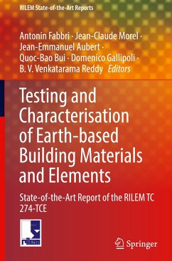 Testing and Characterisation of Earth-based Building Materials and Elements