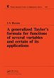 A Generalized Taylor's Formula for... - Bild 1
