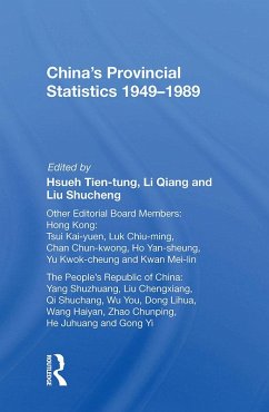 Cover China's Provincial Statistics, 1949-1989 (eBook, ePUB)