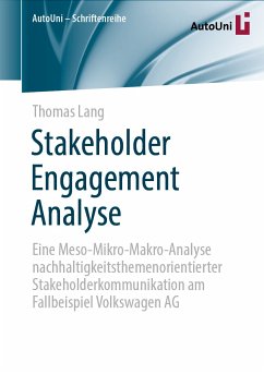 Stakeholder Engagement Analyse (eBook, PDF) - Lang, Thomas
