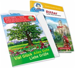 Benny Blu - Set Glückwunschkarte Motiv Baum + Wissensbuch Ritter, m. 1 Beilage - Stubenrauch, Petra