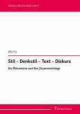 Stil - Denkstil - Text - Diskurs (eBook, PDF)