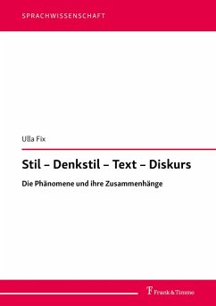 Stil - Denkstil - Text - Diskurs (eBook, PDF) - Fix, Ulla