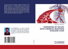 DISPERSION OF SOLUTE WITH CHEMICAL REACTIOIN IN BLOOD FLOW