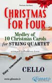 Cello part - String Quartet Medley &quote;Christmas for four&quote; (fixed-layout eBook, ePUB)