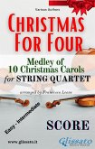 String Quartet Medley &quote;Christmas for four&quote; (Score) (fixed-layout eBook, ePUB)
