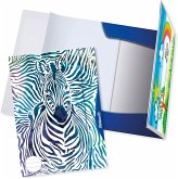 Pelikan Sammelmappe A4, Zebra, 2 in 1, inkl. Zeichenblock, 2er Set