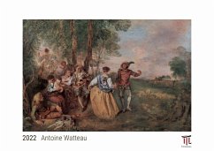 Antoine Watteau 2022 - White Edition - Timokrates Kalender, Wandkalender, Bildkalender - DIN A4 (ca. 30 x 21 cm)