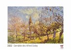 Gemälde des Alfred Sisley 2022 - White Edition - Timokrates Kalender, Wandkalender, Bildkalender - DIN A3 (42 x 30 cm)
