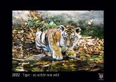 Tiger - so schön wie wild 2022 - Black Edition - Timokrates Kalender, Wandkalender, Bildkalender - DIN A4 (ca. 30 x 21 cm)