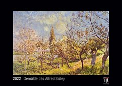 Gemälde des Alfred Sisley 2022 - Black Edition - Timokrates Kalender, Wandkalender, Bildkalender - DIN A3 (42 x 30 cm)