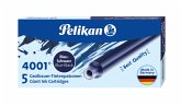 Pelikan Tintenpatronen 4001® 5er Set Großraum-Patronen, Blau-Schwarz Pelikan Tintenpatronen 4001® 5er Set Großraum-Patronen, Blau-Schwarz