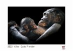 Affen - Zarte Primaten 2022 - White Edition - Timokrates Kalender, Wandkalender, Bildkalender - DIN A3 (42 x 30 cm)