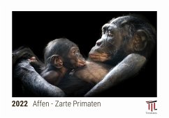 Affen - Zarte Primaten 2022 - Timokrates Kalender, Tischkalender, Bildkalender - DIN A5 (21 x 15 cm)