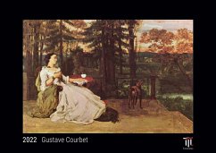 Gustave Courbet 2022 - Black Edition - Timokrates Kalender, Wandkalender, Bildkalender - DIN A4 (ca. 30 x 21 cm)