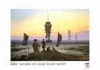 Gemälde von Caspar David Friedrich 2022 - White Edition - Timokrates Kalender, Wandkalender, Bildkalender - DIN A4 (ca. 30 x 21 cm)