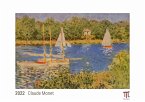 Claude Monet 2022 - White Edition - Timokrates Kalender, Wandkalender, Bildkalender - DIN A4 (ca. 30 x 21 cm)