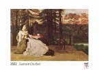 Gustave Courbet 2022 - White Edition - Timokrates Kalender, Wandkalender, Bildkalender - DIN A4 (ca. 30 x 21 cm)