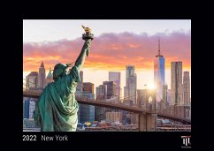 New York 2022 - Black Edition - Timokrates Kalender, Wandkalender, Bildkalender - DIN A3 (42 x 30 cm)