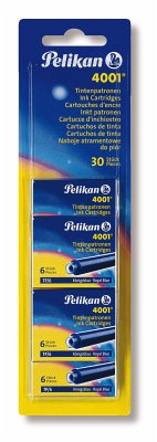 Cover Pelikan Tintenpatronen 4001® Blisterverpackung mit 5 x 6 Standard-Patronen Königsblau