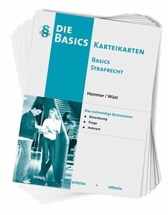 Karteikarten Basics Strafrecht - Hemmer, Karl-Edmund;Wüst, Achim