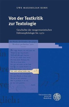 Von der Textkritik zur Textologie (eBook, PDF) - Korn, Uwe Maximilian