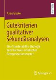 Gütekriterien qualitativer Sekundäranalysen (eBook, PDF)