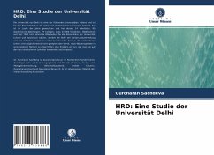 HRD: Eine Studie der Universität Delhi - Sachdeva, Gurcharan